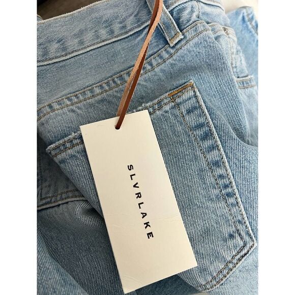 SLVRlake Roxy Slim Straight in Mind Made Up Distressed 25” - Picture 9 of 10